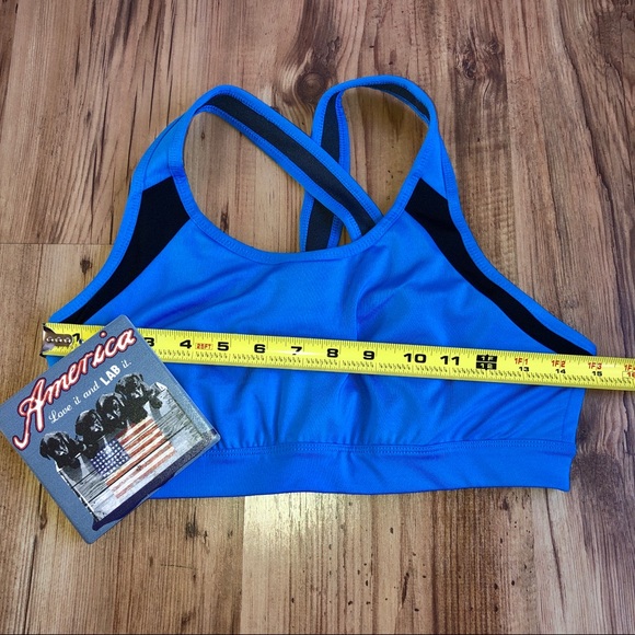 NEW TEK GEAR Sports Bra Medium Support Blue Medium NWOT - Picture 8 of 15
